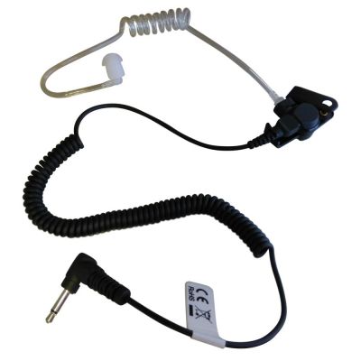 Acoustic Earpiece and Transducer Kevlar Lead for Radios and iphone V - 11AZZ11J6 - Showcomms